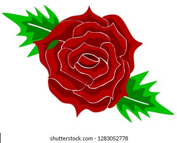 big red rose