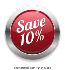 Big red save ten percent button