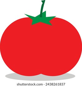 Große rote Tomaten Vektor Cartoon