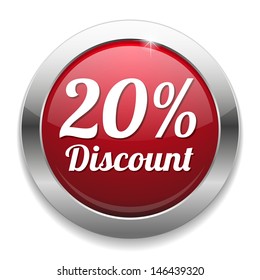 Big red twenty percent discount button