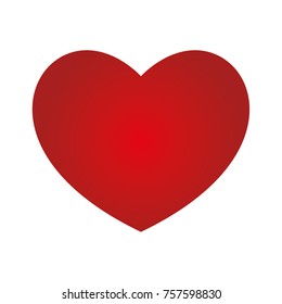 Big Red Valentine Heart Vector