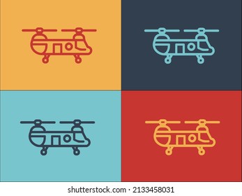 Big Rescue Helicopter Logo Template, Simple Flat Icon of helicopter,rescue,aircraft