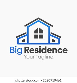 Big Residence Logo Design Template. Good for Business, Agency, Community and Organization