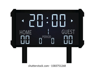 Big retro scoreboard. vector illustration