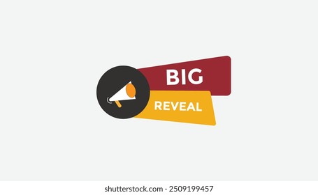 Gran revelación de Plantillas de Anuncio de Web de Botón. Ilustración vectorial