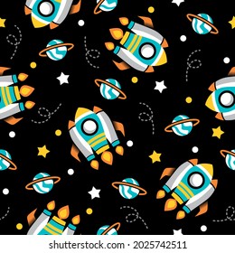 Big rocket pattern illustration design