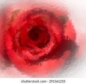 Big rose. Abstract background