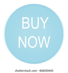 Big round buy buy now button. Vector.