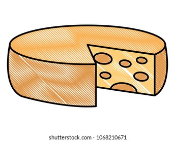 big round cheese delicious image