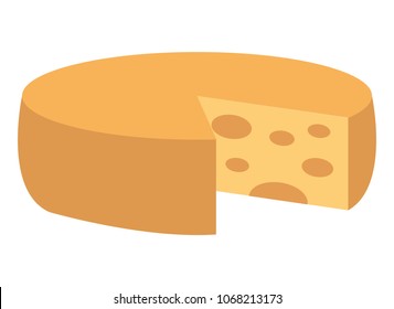 big round cheese delicious image