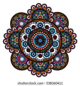 Big round mandala art