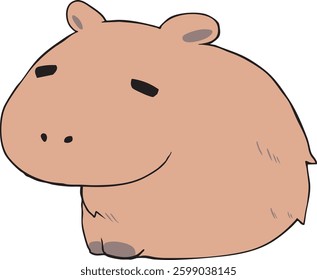 A big round mouse capybara.