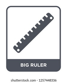 Big Ruler Icon Vector On White Stock Vector (Royalty Free) 1257448336 ...