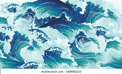 4,885 Tsunami Pattern Images, Stock Photos & Vectors | Shutterstock