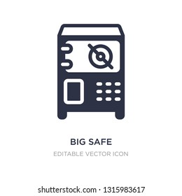 big safe icon on white background. Simple element illustration from Business concept. big safe icon symbol design.