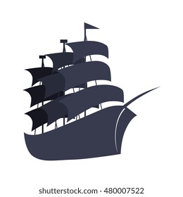 big sailboat ship