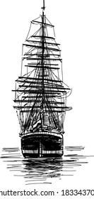 big sailing ship