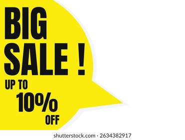 Big Sale Up to 10% Off Graphic