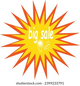 big sale 10% off vector