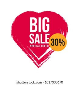 Big Sale 30% Special Offer Vector Template Design