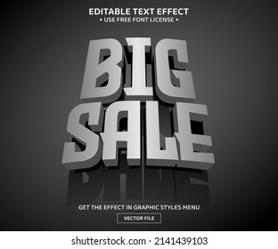 Big sale 3D editable text effect template