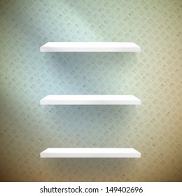 Big Sale 3d Empty shelf for exhibit. EPS 10