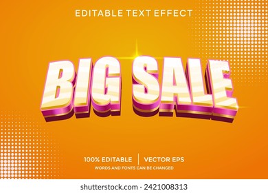 plantilla de efectos de texto 3D de gran venta