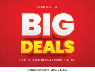 Big sale 3d text effect