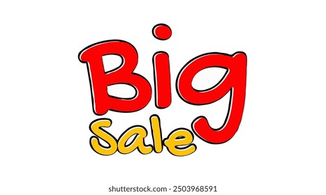 Big sale 3d Text effects Victor illustration with white background 