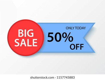 big sale 50% off - banner promotion