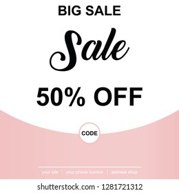 BIG SALE 50% OFF PROMO VALENTINE