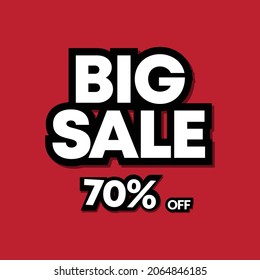 Big sale 70% off, offer, promotion, summer
