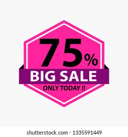 Big Sale 75% vector