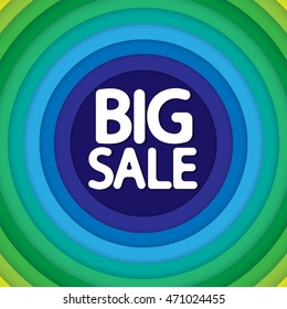 Big Sale, abstract circles background, design template, vector illustration