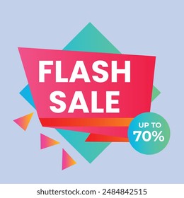 Big sale with abstract gradient background, up to 50% off. Discount promotion layout banner template design. Vector illustration