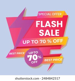 Big sale with abstract gradient background, up to 50% off. Discount promotion layout banner template design. Vector illustration