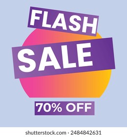 Big sale with abstract gradient background, up to 50% off. Discount promotion layout banner template design. Vector illustration