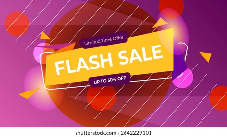 
Big sale with abstract gradient background up to 50 off Discount promotion layout