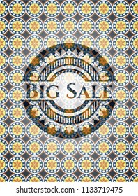 Big Sale arabesque badge. arabic decoration.