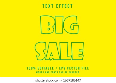 Big Sale Arts editable text effect