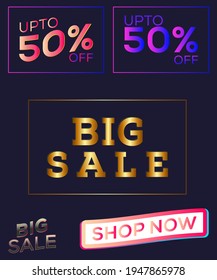 Big sale background design used for department store