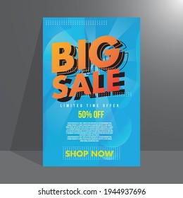 big sale background with offer free vector
