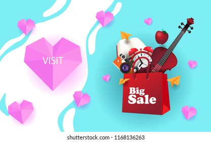 Big sale background template