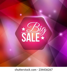 Big Sale background. Vector illustration.