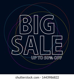 big sale background vector image