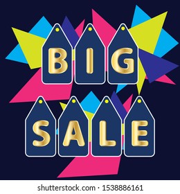 big sale background vector image