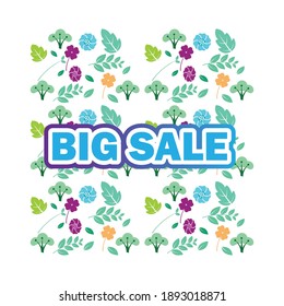 big sale background vector image