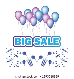 big sale background vector image