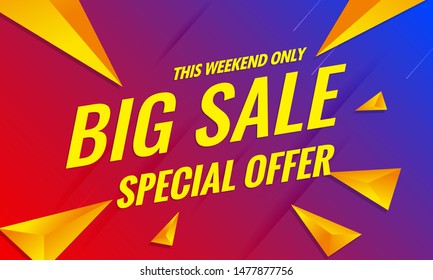 big sale banner background.Vector super sale Promotion
