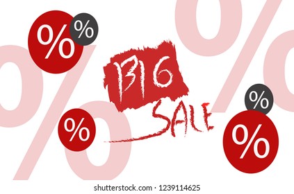 Big Sale banner, billboard shop discount, coupon card, card, introductory product, gift card, vector illustration
